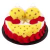 Artificial Cake Erotic Lingerie Bikini Adult Birthday Cake Replica Prop Party Decoration; Yellow; 10 inches