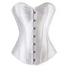 Women's Bustier Corset Top Sexy Lingerie White Satin Waist Corset