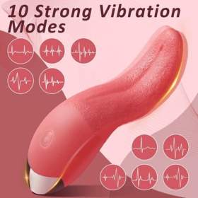 Tongue Clit Licking Vibrator G-Spot Sucking Oral Massager Sex Toys For Women Share(Must Provide A Hazardous Materials Shipping Label For Self-pickup B
