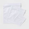 3pk Mesh Wash Bags White: Lingerie & Garment Bags for Delicates, Polyester Laundry Sorting