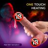 Thrusting Vibrating Dildo with 9 Modes and Heating, Remote Realistic Dildos Sex Toys with Suction for Women