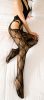 Blancho SE-141 Seductive Black Sheer French Lace Butterfly Embroidery Cami Body Stocking - Black - Medium