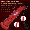 Wireless Remote Tentacle Monster Dildo, Thrusting Tongue Vibrator for G Spot and Anal Play for Women Men