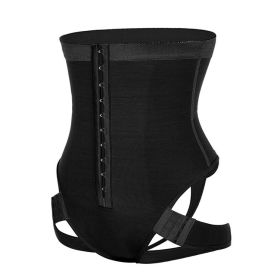 Butt Lifter Control Panties Briefs Seamless Shapewear (Color: Black, size: XXL)