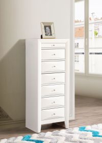 Marilla G1570-LC 7 Drawer Lingerie Chest , White (Color: as Pic)