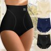3Pack Set High Quality Women Full Coverage Underwear Panty High Rise Postpartum Briefs Tummy Control Lady Panties