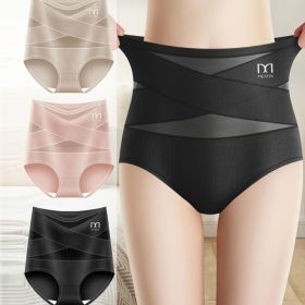 3 Colors Cross Women Underwear Panties Tight Slimming Tummy Control Women's Knickers Briefs for 3 Pack (Color: 3 pcs multi color, size: S)